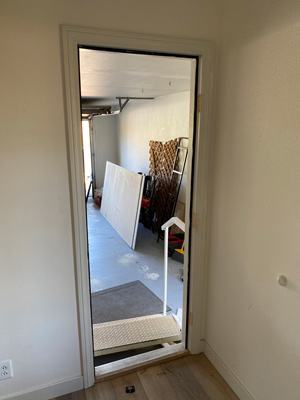 door removal and frame in small remodel